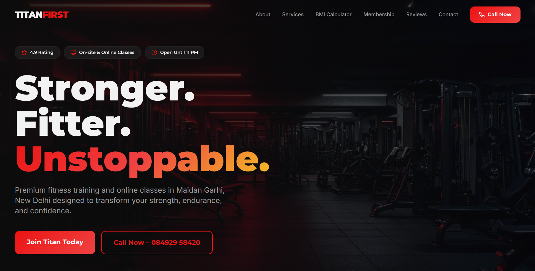 Titan first fitness gym